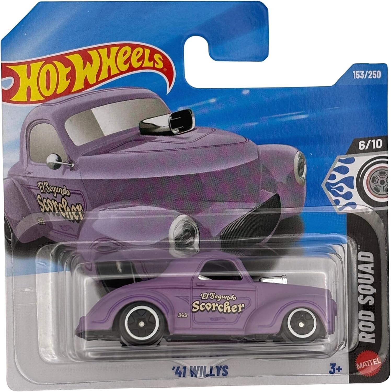 Hot Wheels - '41 Willys - Rod Quad 6/10 - Short Card - JJK01 - Lilac - Mattel 2026