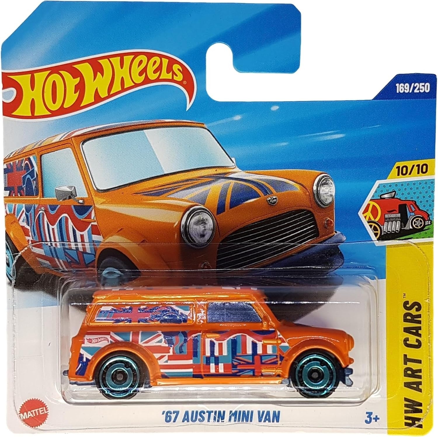 Hot Wheels - ´67 Austin Mini Van - HW Art Cars 10/10 - JBB00 - Short Card - Orange - Mattel 2025-1:64