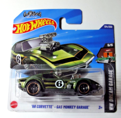 Hot Wheels - '68 Corvette - Gas Monkey Garage - Hw Dream Garage 2025 - HYY74