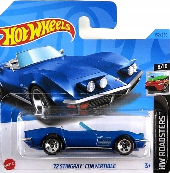 Hot Wheels '72 Stingray Convertible HW Roadsters 8/10 2023 132/250 HKG60