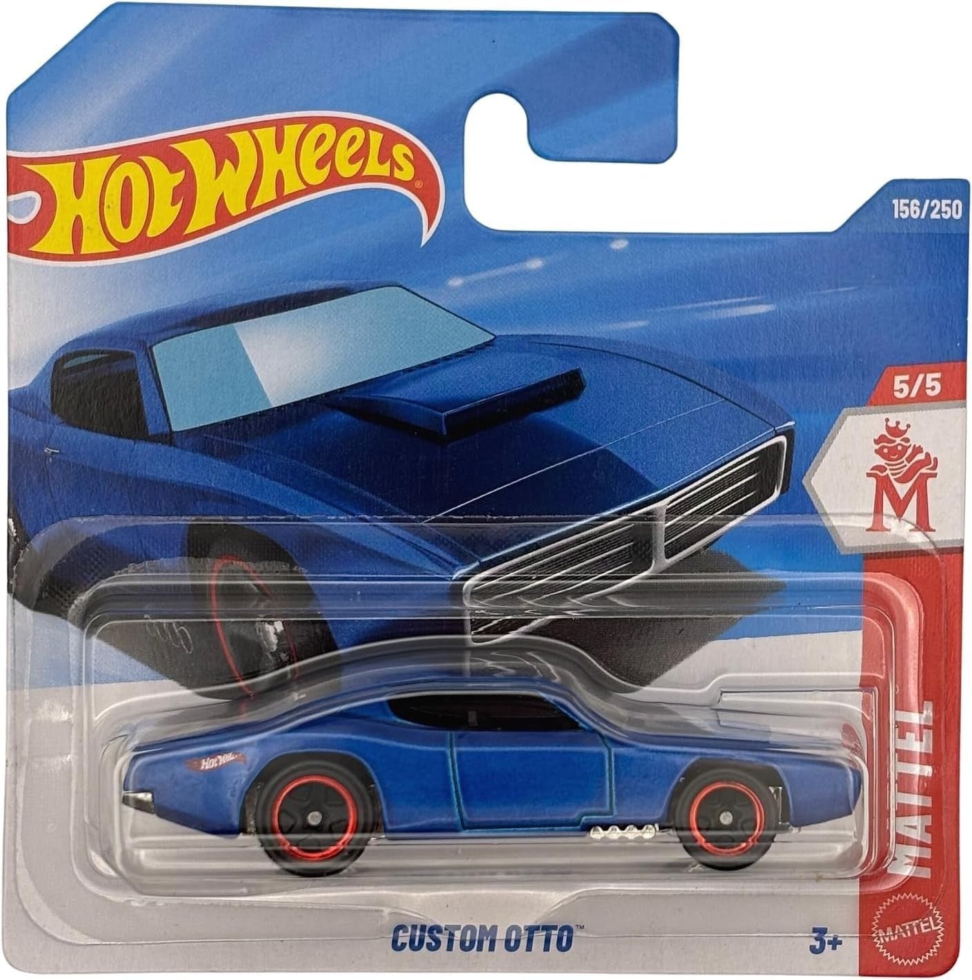 Hot Wheels - Custom Otto – Mattel 5/5 – JJK03 – Short Card – Blue – Mattel 2026