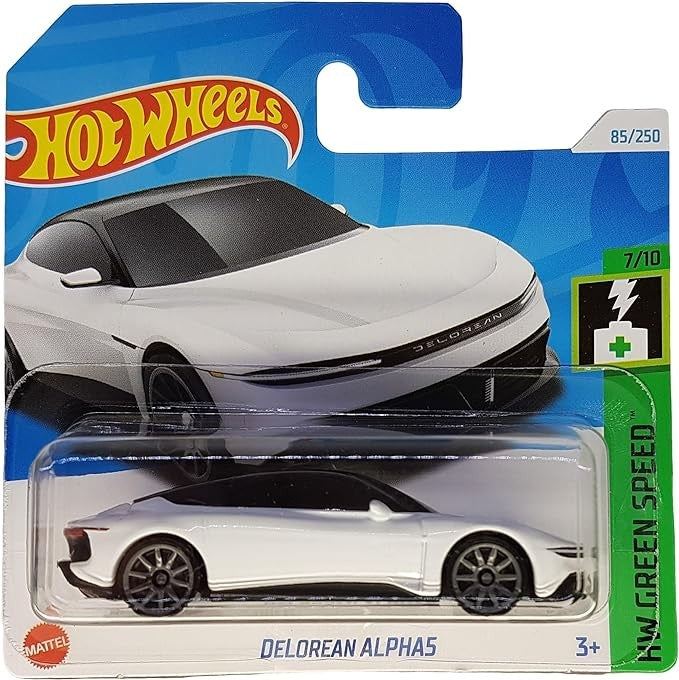 Hot Wheels - Delorean Alpha5 - HW Green Speed 7/10 - HTB84
