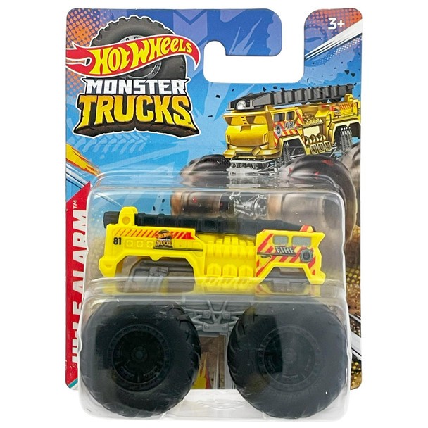 Hot Wheels Monster Trucks Mini HW 5 ALARM (Yellow)