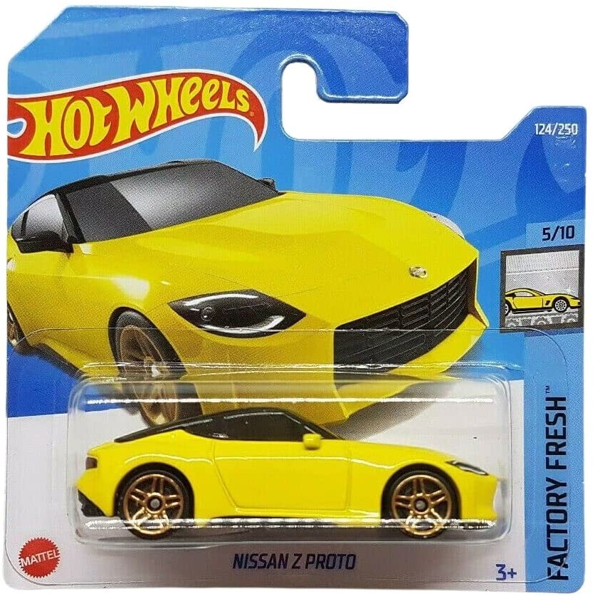 Hot Wheels - Nissan Z Proto - Factoty Fresh 5/10 - HCT13 - Short Card - Yellow - Mattel 2022