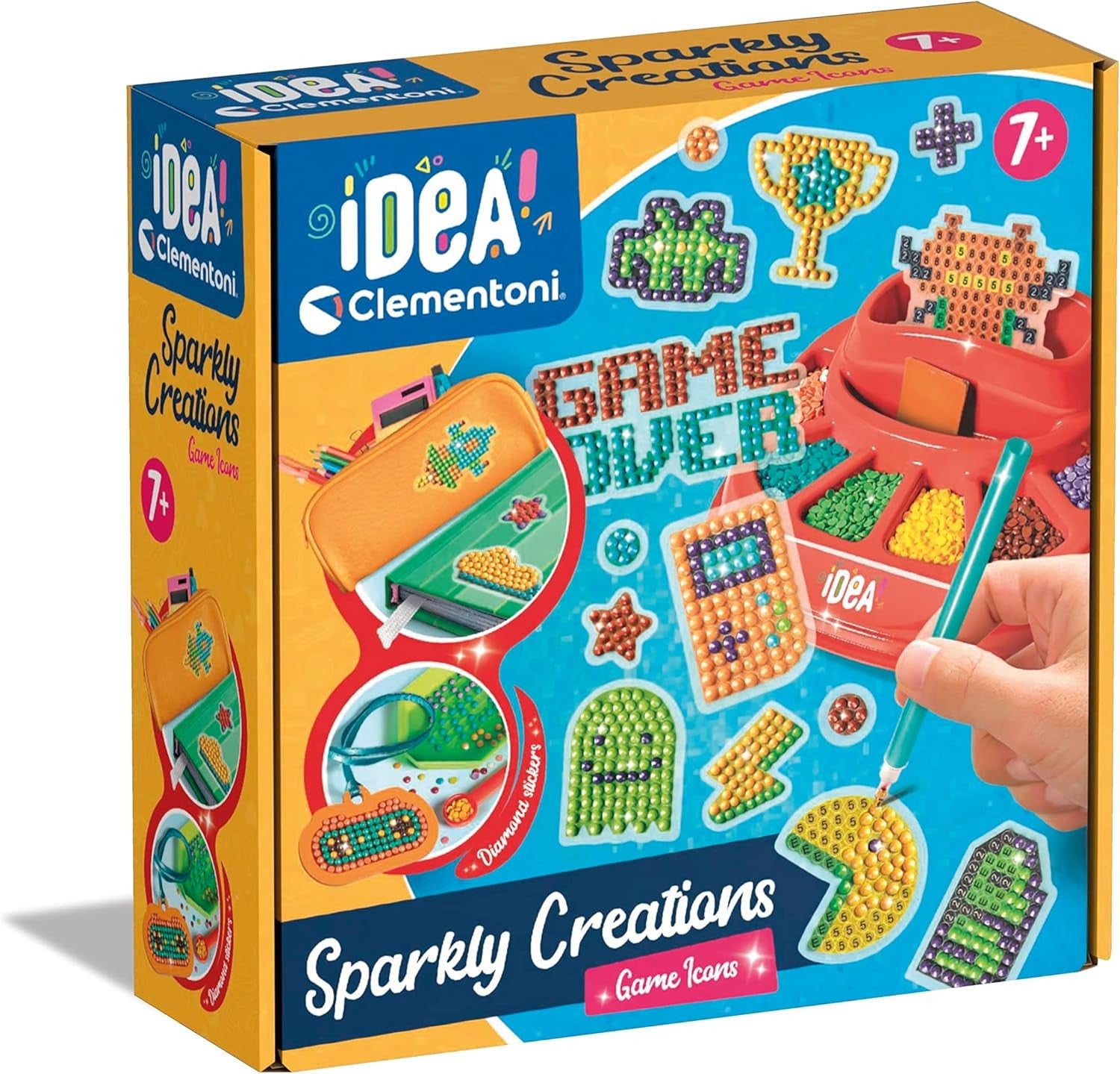 Idea-Sparkly Creations- GAME ICONS Diamond Art, Laboratorio Gemas, Juego Creativo Niños 7 Años