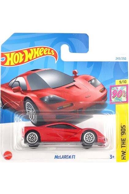 Hot Wheels - McLAREN F1 - HW: The ´90s 9/10 - HTB11 - Short Card - Supersport - Rojo - Mattel 2024 - 1:64