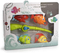 Juego de Pesca para la bañera - Pesca Peces para el Agua - Incluye caña con Carrete y 4 Peces