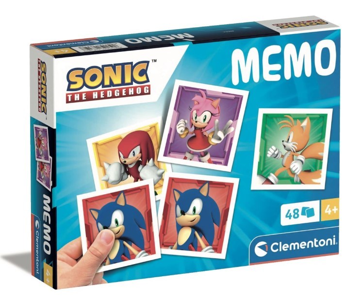 Juego memo SONIC con 48 tarjetas de Clementoni