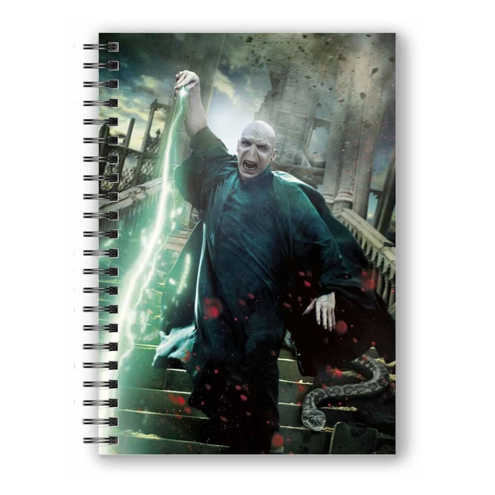 Libreta Efecto 3D Poster Harry Potter Voldemort
