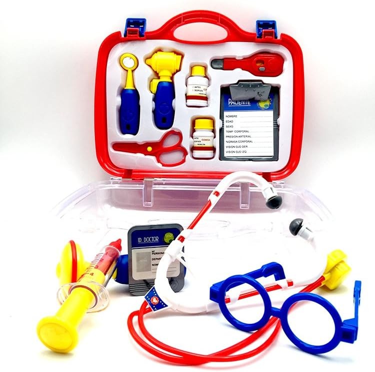 Deluxe Doctor Medical Case, Red/Blue