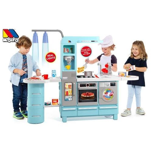 MOLTO | Cocinita de Juguete Electronica para Niña y Niño con Luces, Sonidos y Grifo Real