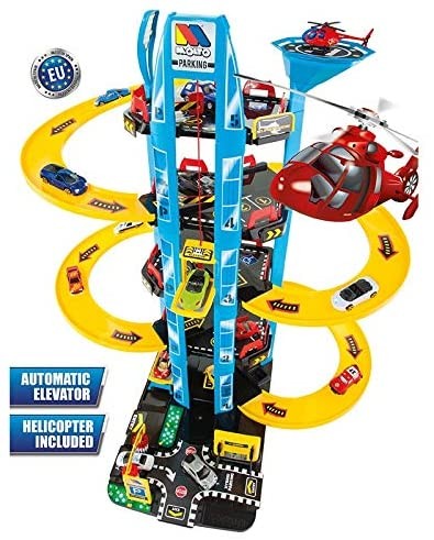 MOLTO 5-Story Children's Parking Garage + Helicopter