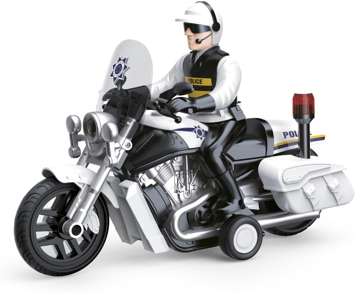 Moto de Policía 1:10 CON SONIDOS Y LUCES