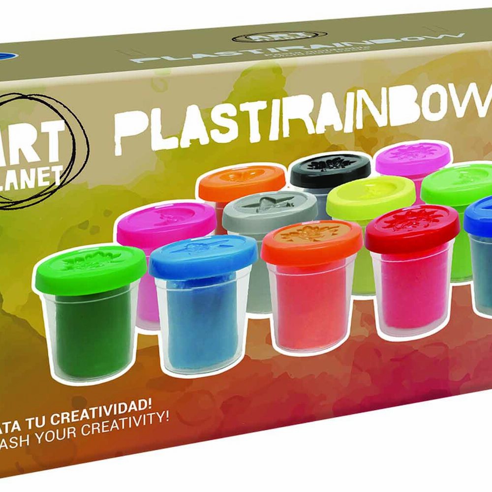 Pack de 20 Botes de Plastilina de 85 gramos PlastiRainbow