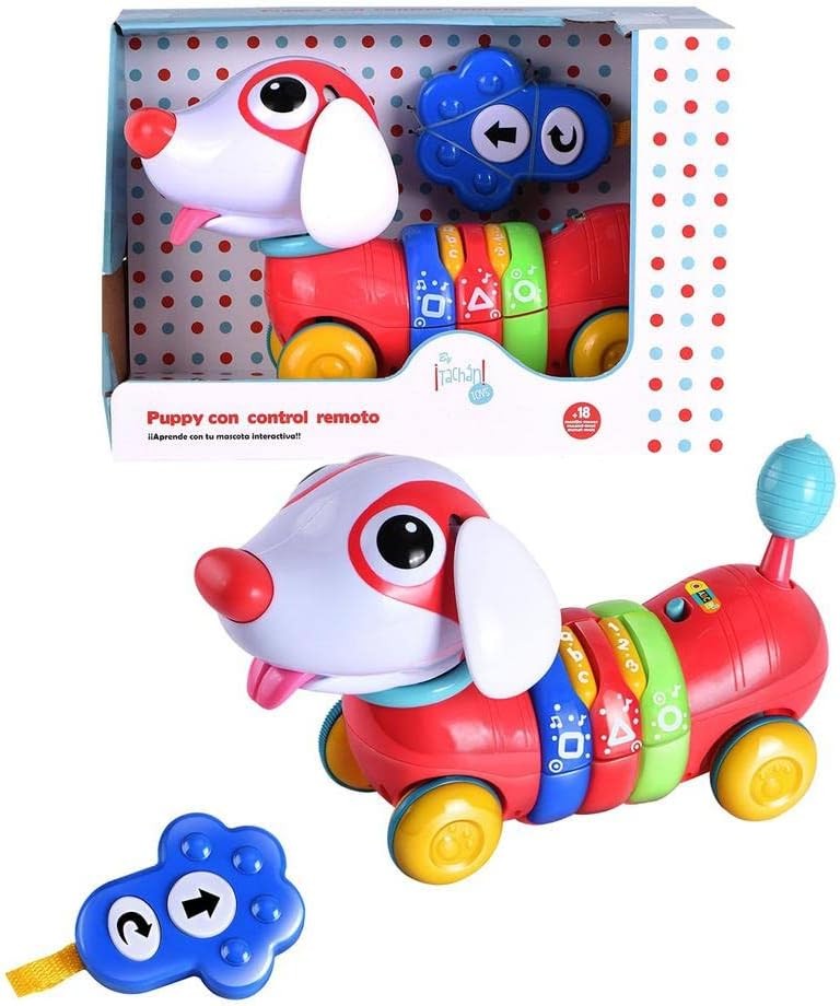 Perrito Arcoiris con Control Remoto Y Actividades ESPAÑOL