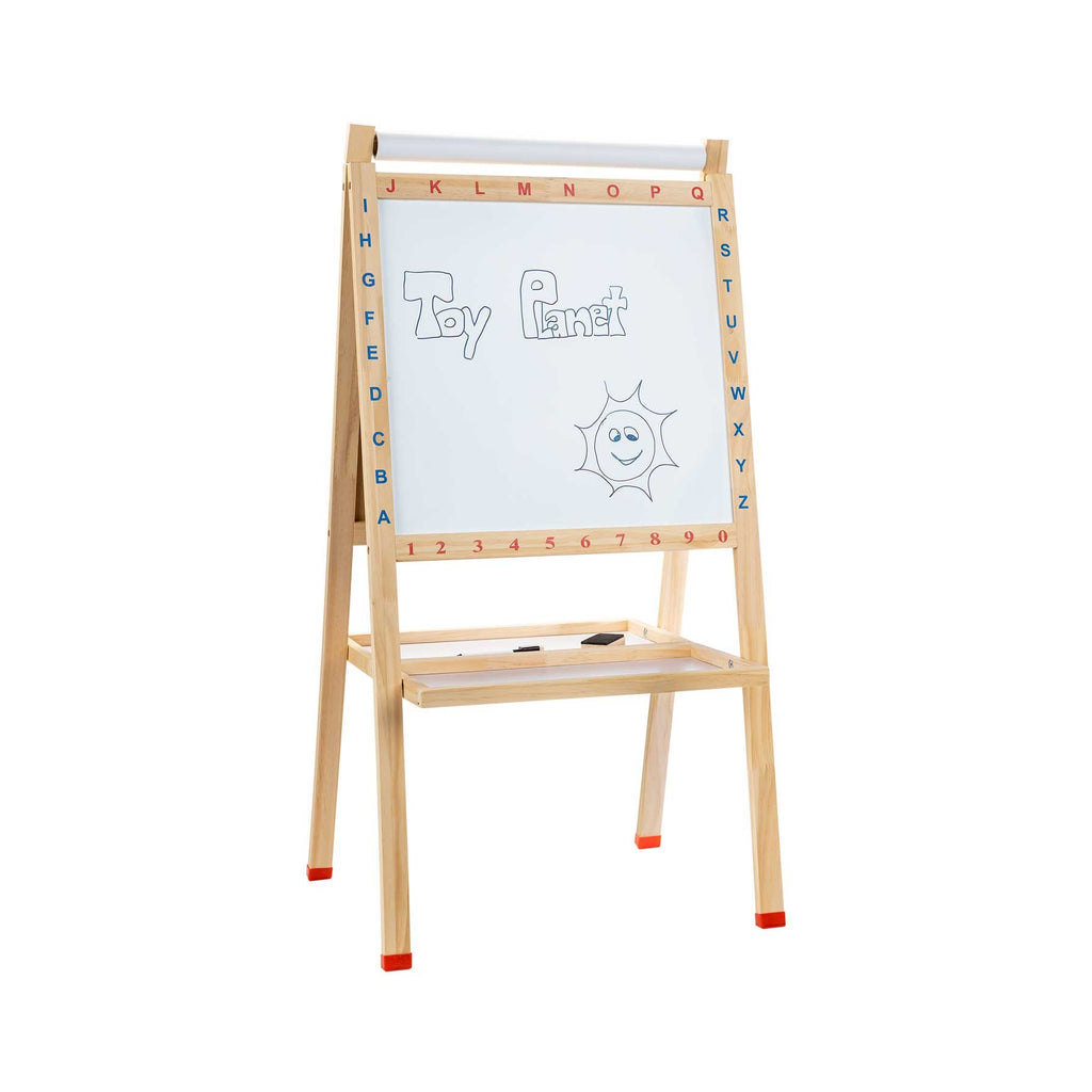 Art Planet 4-in-1 Wooden Easel Chalkboard