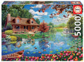 PUZZLE 5000 Casita en el Lago