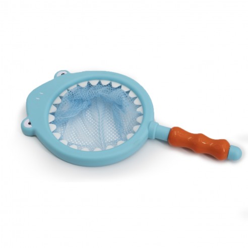 Set de Juguetes de baño y Piscina para bebés con Red de Pesca y 8 Accesorios Blandos y Coloridos con Animales Marinos
