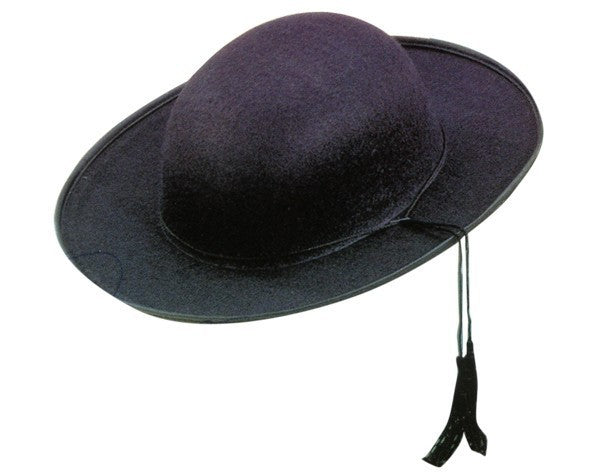 SOMBRERO CURA FIELTRO NEGRO