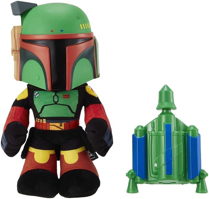 Star Wars Peluche Boba Fett Lanza Cohete con Cambiador de Voz