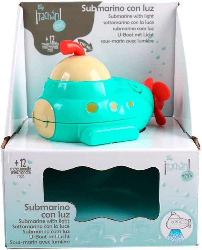 Submarine Projector, Educational Bath Toy for Bathtime with Water Light Projector and Movement